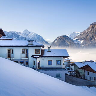 Moni’s Apartment im Winter mit Panoramablick über das Zillertal